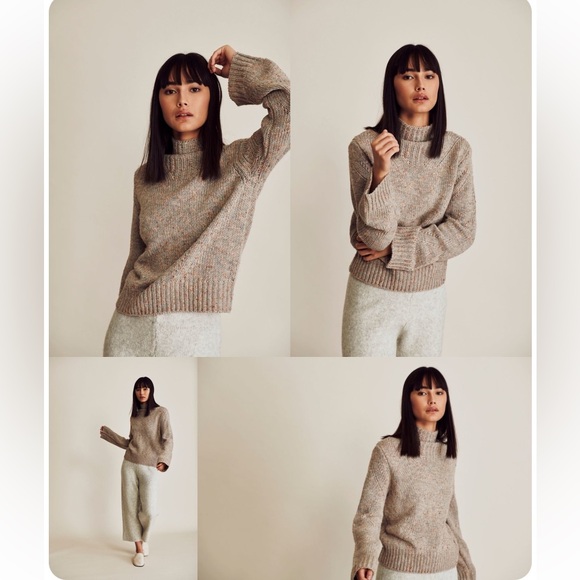 Line the Label Sweaters - The Alice Knit Sweater in Moonstone